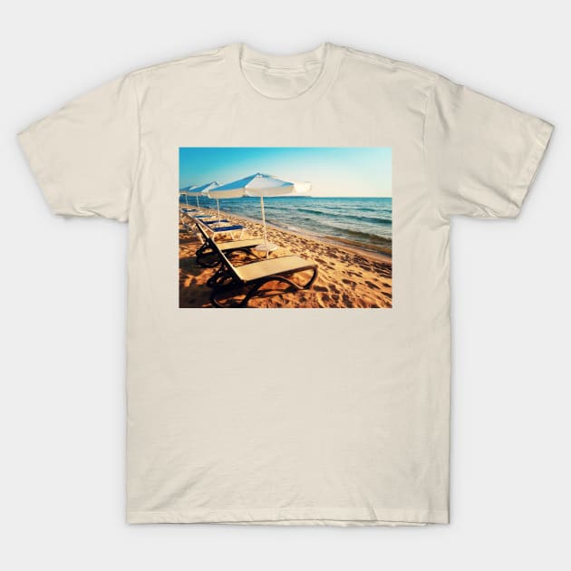 seashore T-Shirt by psychoshadow